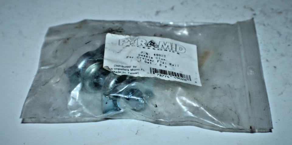 Braçadeira de selim de bicicleta Pyramid Cruiser trilho plano #49023 aço prata para café vintage - Imagem 2 de 4