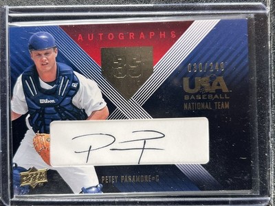 Paramore, Petey - 2008 USA Baseball Box Set - Swatch/Autograph - 30/249