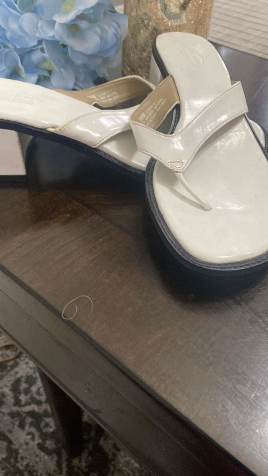 Sandálias White Con Tirillas Media Alta tamanho 10 - Imagem 3 de 4
