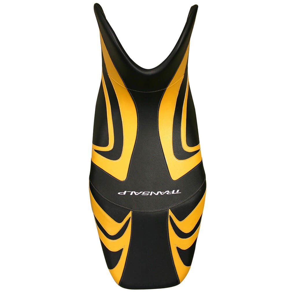 Housse de selle Bagster noire et jaune pour Honda Transalp XLV 700 de 2008 à 2011