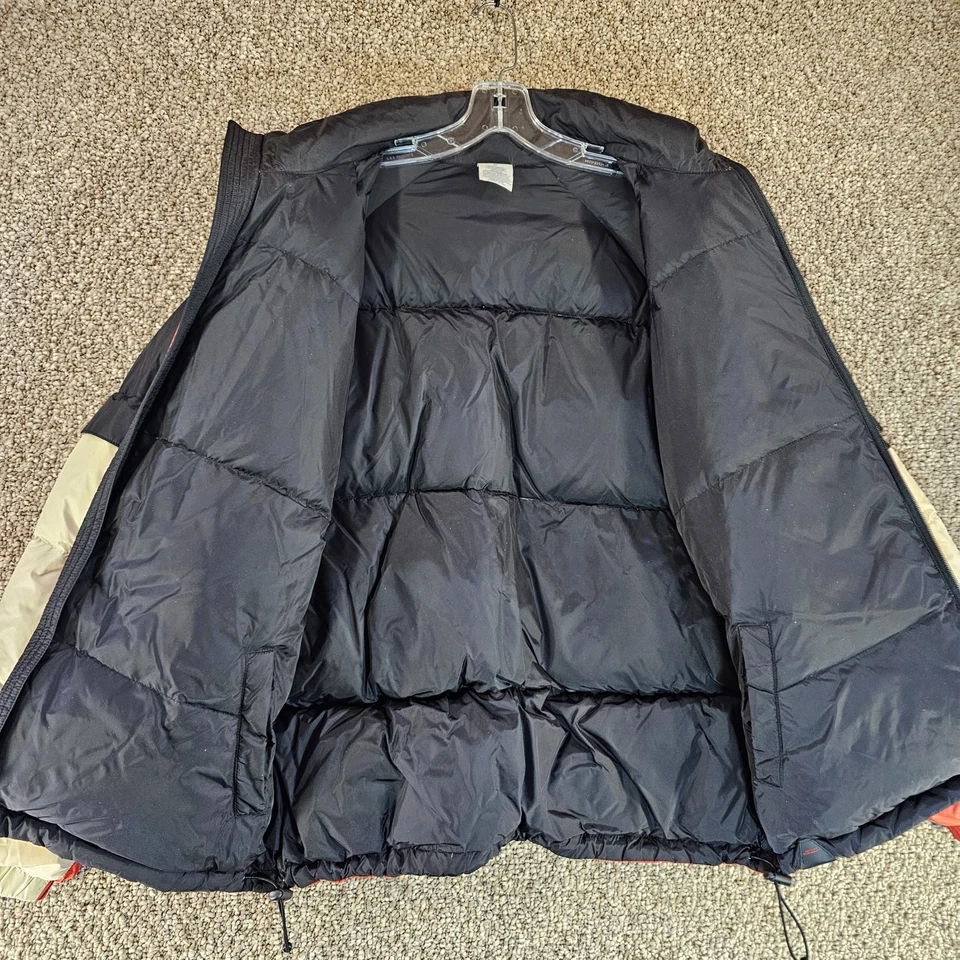 Old Navy Puffer Down Jacket Mens Medium Full Zip Cinch Waist Pockets - Image 4 of 4