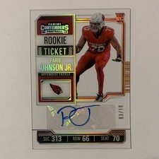 Panini 2023 Contenders Rookie Ticket Paris Johnson Jr. #151 Clear /10 Auto Card. rookie card picture