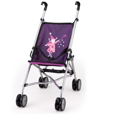 Bayer Design Doll Stroller, Quick Fold Buggy for 18 in Dolls, Purple Lilac 