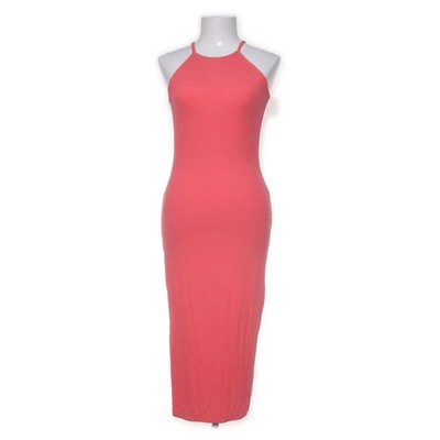 Van Der Rock, Maxikleid, Größe: M, Pink, Baumwolle, Einfarbig, Rippenstrick #ZZY
