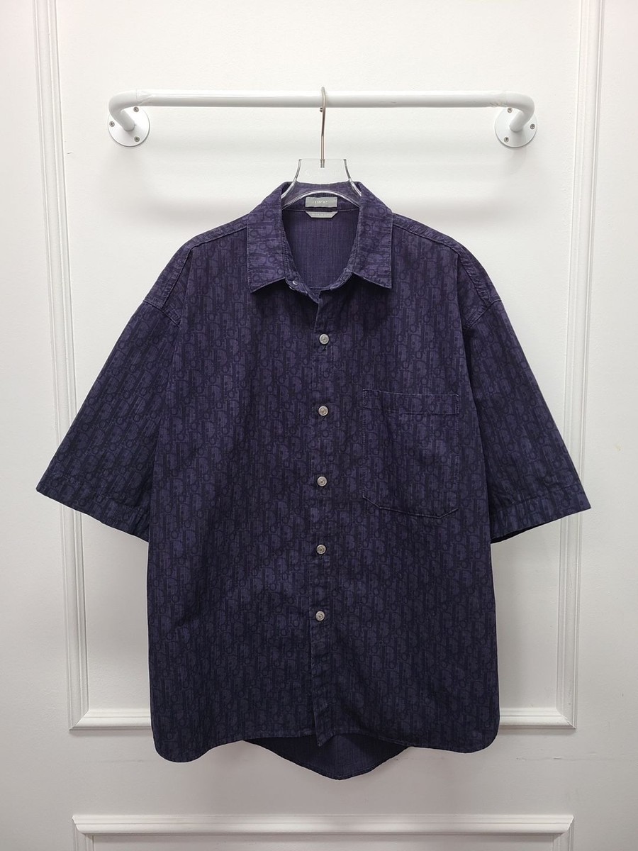 Dior Navy Obleak Half-Sleeve Oversized Shirt SKU 40 | eBay Dior Navy Obleak Half-Sleeve Oversized Shirt SKU 40 | eBay