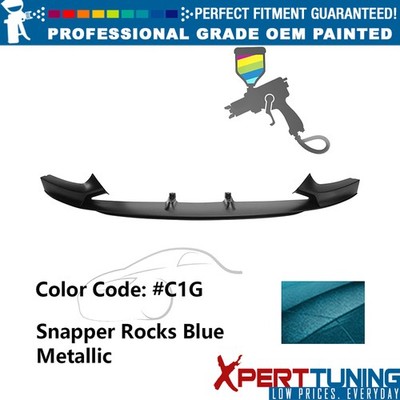 Fits 14-21 BMW F22 M-Tech Performance Front Bumper Lip #C1G Snapper Rocks Blue