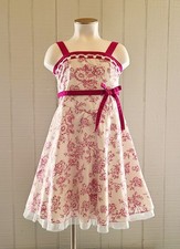 Rare Editions Girls Size 6 White Dress Spring Summer Floral Easter