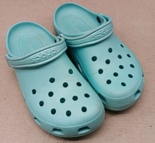 Original Crocs Classic Clog - Turquoise Aqua Blue - Women W11 / Men M9 Used