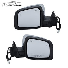 Power Mirror Pair For 2011-2021 Jeep Grand Cherokee Heated Manual Fold Chrome Power Mirror Pair For 2011-2021 Jeep Grand Cherokee Heated Manual Fold Chrome