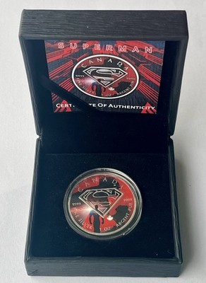   Plata 1 oz  .9999 Canadá   SUPERMAN DC Comics | Certificado + Estuche + Caja
