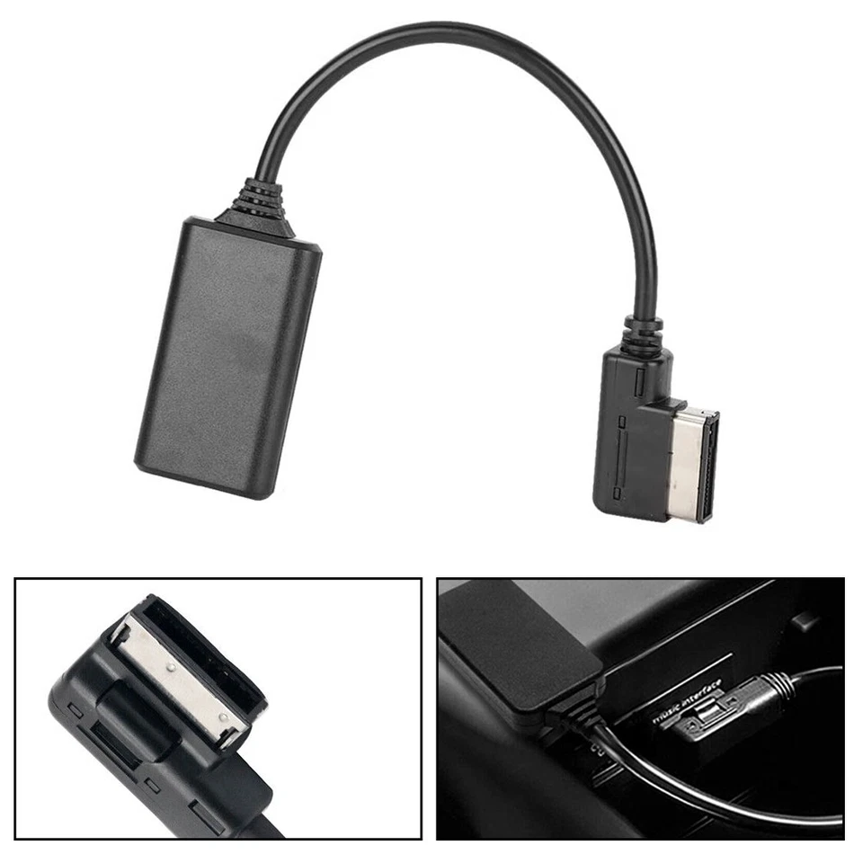 1/2Set AMI MDI MMI Bluetooth Music Interface AUX Audio Cable Adapter For Audi A3 - Image 2 of 4
