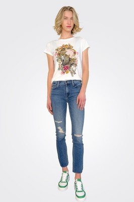 Mother The Mid Rise Dazzler Ankle Fray Weekend Warrior Size 26 Distressed
