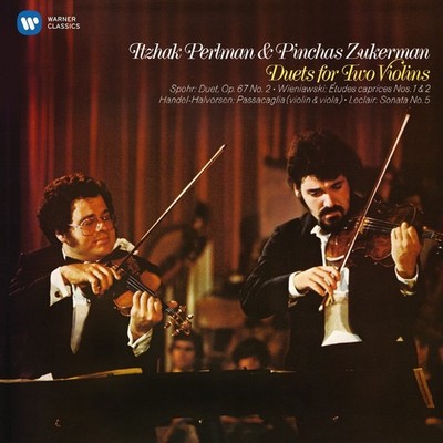 ITZHAK/ZUKERMAN,PINCHAS PERLMAN - DUETS FOR TWO VIOLINS  CD NEU HÄNDEL/SPOHR/
