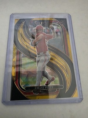 2025 Panini Select Baseball #184 Chase Petty Gold Prizm /10 Rookie