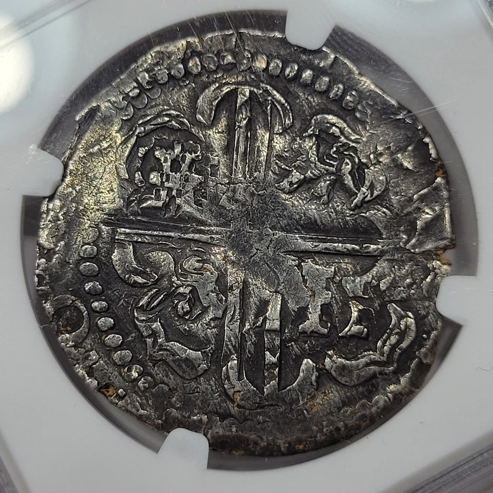 1629 Cob 8 Reales Potosi Bolivia NGC XF Great Detail Flat Top 8 Scarce *K1040 - Image 3 of 4