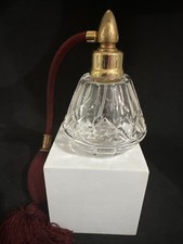 Vintage Waterford Crystal Lismore Perfume Atomizer Empty Bottle Ruby Red Ireland