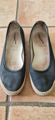 Damen  leichte Leder Schuhe Slipper blau  Gr. 39  Medicus Luftpolster