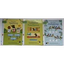 USBORNE Key Skills Lot 3 Wipe Clean Books Wor...