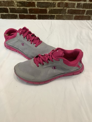 Champion Women's Gusto Gray & Pink Running Shoes – Size 6.5