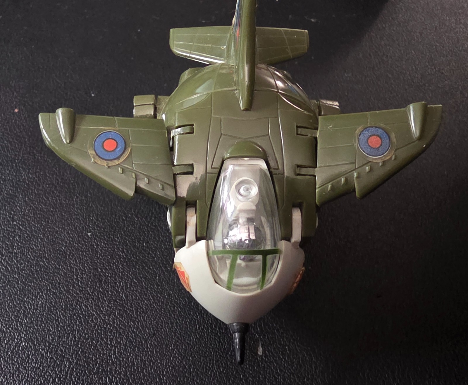Vintage Bandai 1984 Taiwan G.K. Scramble Egg Jet Action Figure
