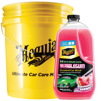 Meguiar's Wascheimer 18,9 L + Watermelon Bubblegum Wash Autoshampoo Set