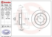 2X Brembo Bremsscheibe Hinterachse U.A. FüR Mitsubishi, Proton, Volvo
