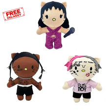 LIL PEEP Plush Doll Hello Selena Plush Toys Cute Cartoon Anime Plush Doll Soft S