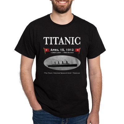 CafePress Titanic Ghost Ship (Black) Dark T Shirt Cotton T-Shirt (632603234)