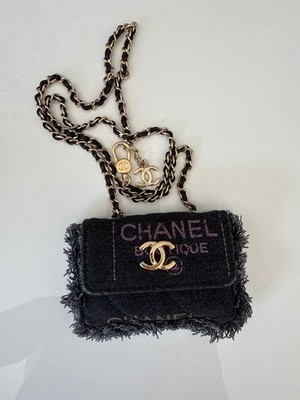 Chanel SS 22P Mini Denim Printed Crossbody Bag Handbag NWT Box Dust Bag