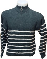 Only Strickpullover Gr. S Damen Schwarz/ Weiß Gestreift Pulli Sweatshirt