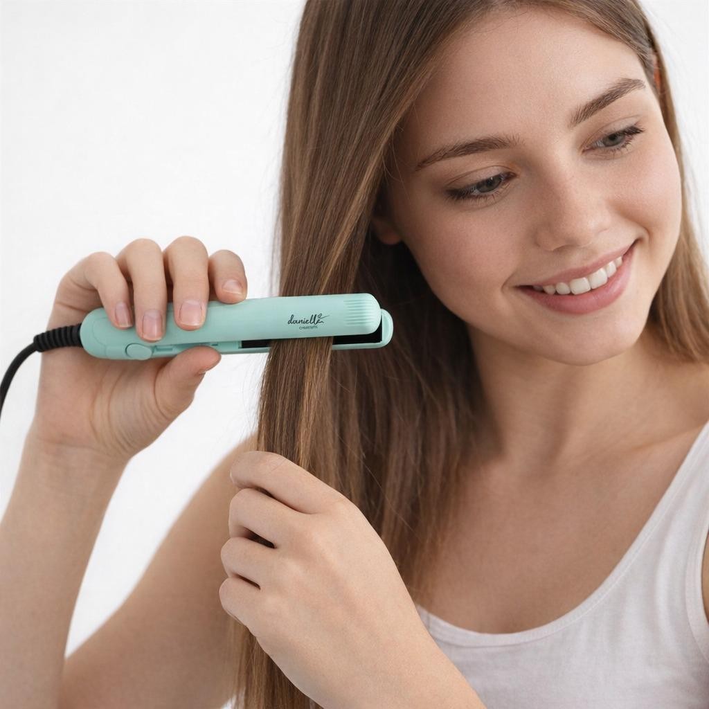 Mini Flat Iron Hair Travel Straighteners Compact Straightener Styling UK Plug
