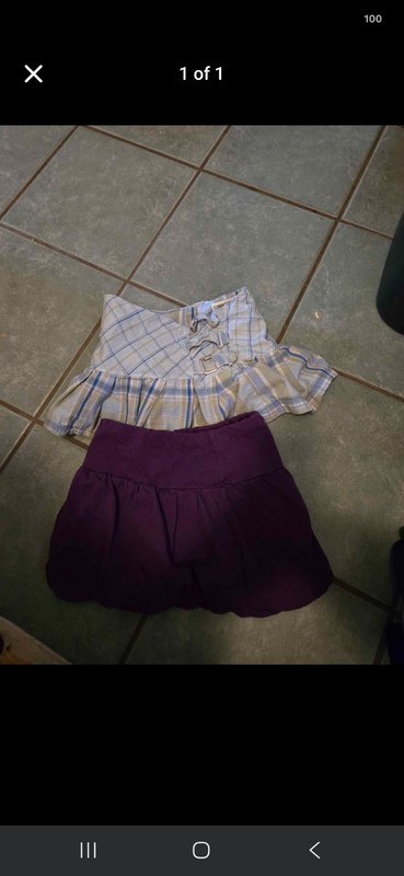 Girls 7/8 skirts lot 2 items
