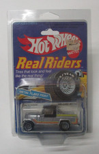 Hot Wheels Real Riders Jeep Scrambler 4370 In Cardstock Silver 1982 * w CASE