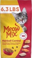 Hairball Control Dry Cat Food Adult Cat 6.3 lb. Bag 2.46 per pound