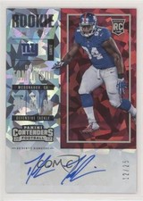 2017 Panini Contenders Rookie Cracked Ice Ticket 12/25 Dalvin Tomlinson Auto 6s2