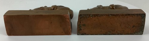 Vtg Solid Copper Cowboy Horse w/Saddle Bookends - Picture 6 of 6