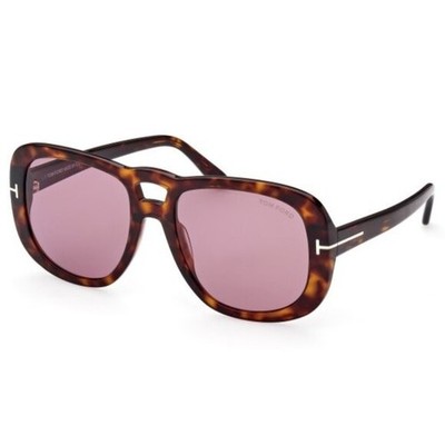 Tom Ford TF1012 52Y Tortoise Plastic Square Aviator Sunglasses Frame 56-19-140