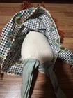 24” Vintage Doll Fall Seasonal Decor Scarecrow Sunflowers Autumn Leaves Yarn — photo 6