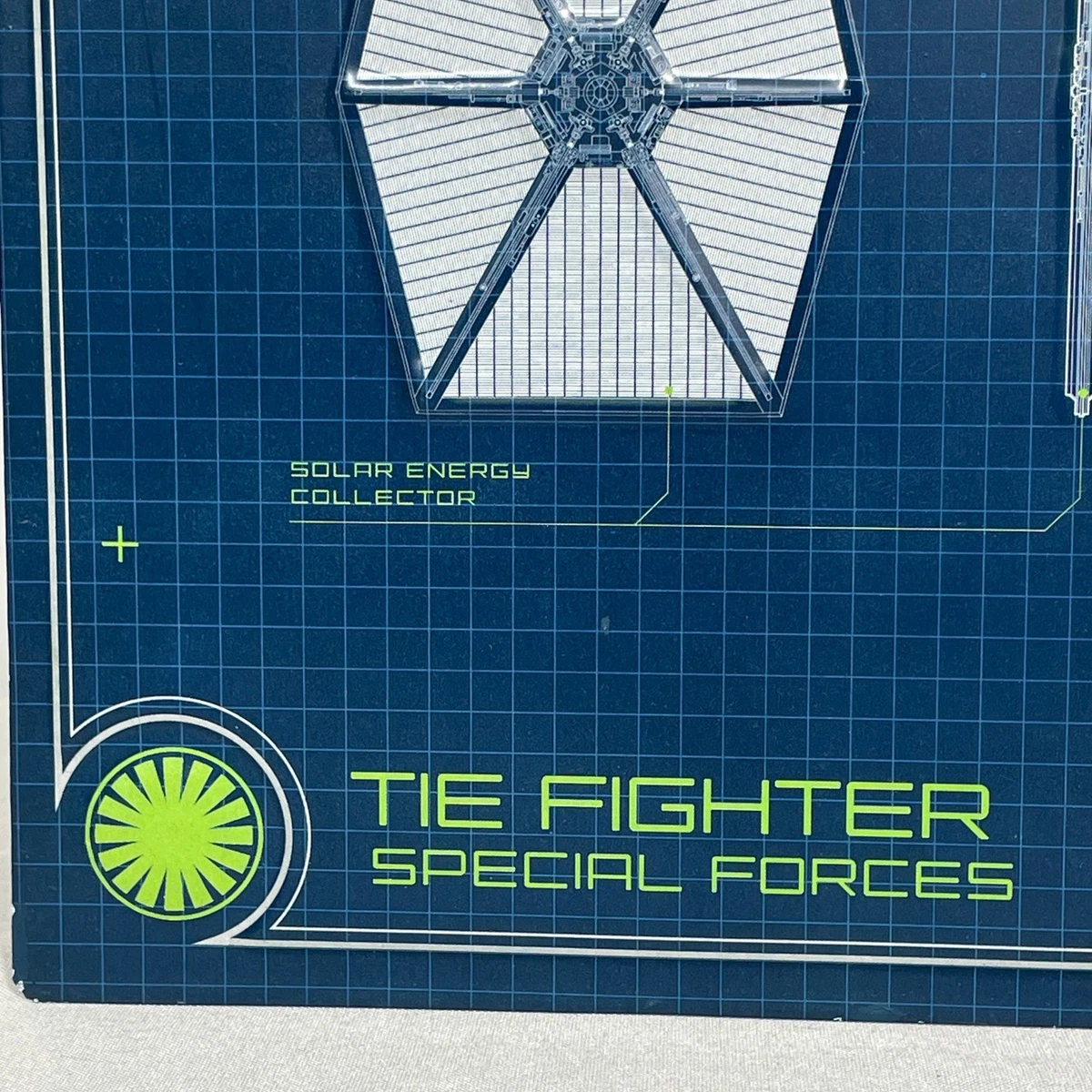 Star Wars TIE Fighter Special Forces Metall Blechschild Bauplan Wandkunst 11 x 18 Zoll