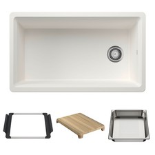 Blanco 443314 Inteos 33" Undermount Single Basin Granite - White