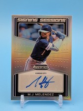 2022 Prizm Draft Picks M.J. Melendez Signing Sessions SILVER Prizm AUTO # SS-MM