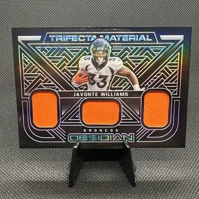 2022 Panini Obsidian - Trifecta Material Javonte Williams TFM-JWI /125 1/1 Color