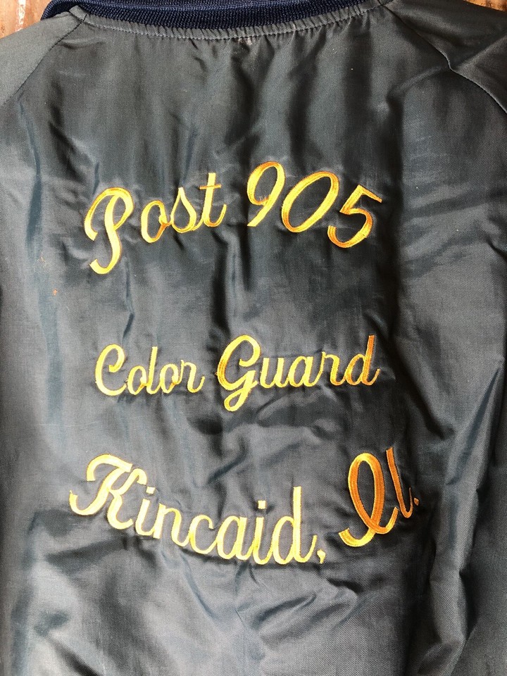 KINCAID IL POST 905 AMERICAN LEGION HOLLOWAY COLOR GUARD VARSITY JACKET