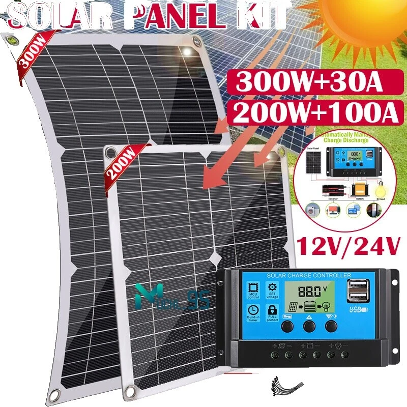 Casa/Jardín con Paneles Solares de puerto USB y kits