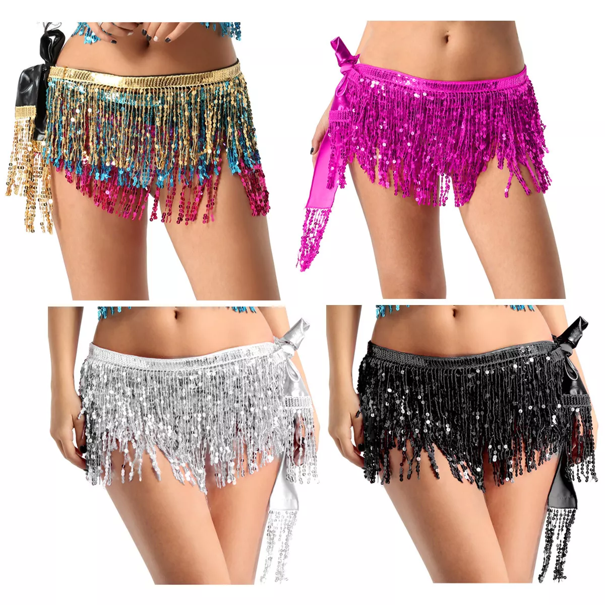 Iiniim Femme Fille Jupe Danseuse Orientale Ventre Sequin Costume Danse  Orientale Danse du Ventre Samba Tango Soirée Paillettes Rouge - Cdiscount  Prêt-à-Porter