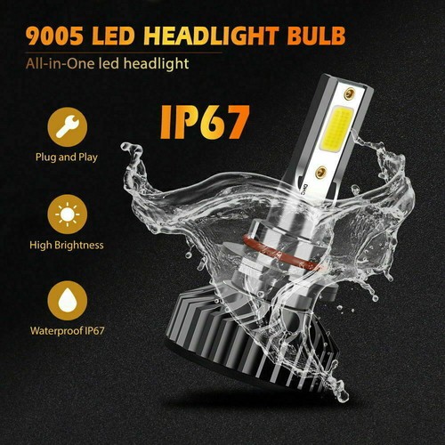 For Lexus IS250 IS350 2006-2009 LED Headlight Fog Light Bulbs White 6000K Combo - Picture 4 of 12