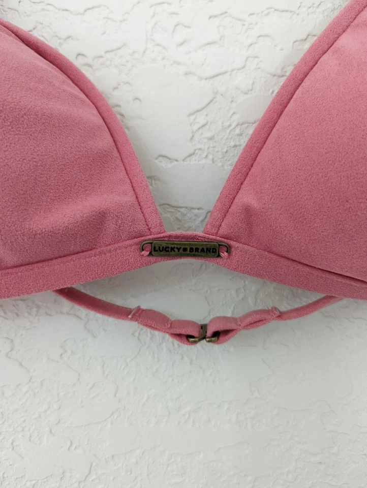 Traje de baño de gamuza Lucky Brand con triángulo de natación, talla S Foto 2 de 4