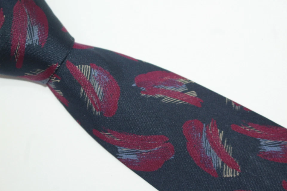 Gravata de seda UNGARO feita na Itália F80615 - Imagem 3 de 4