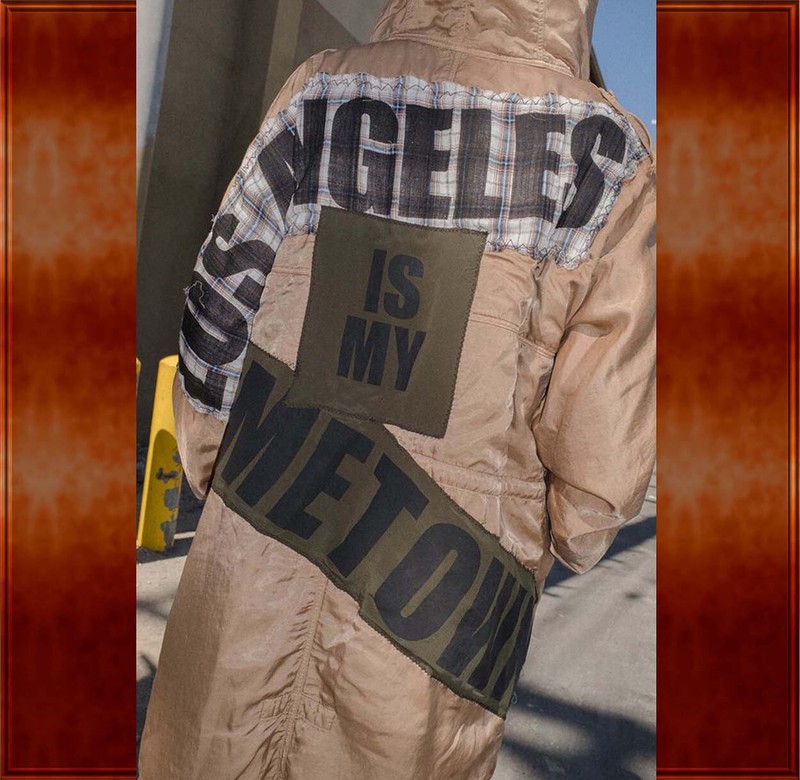 NEW siz S Faith Connexion patch tailcoat parka Los Angeles Is My Hometown UNISEX