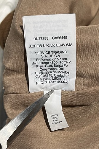 J. CREW Mercantile CAMEL Brown Ruffle-Front Mini Skirt Size 8 Wool Blend Lined - Picture 13 of 13